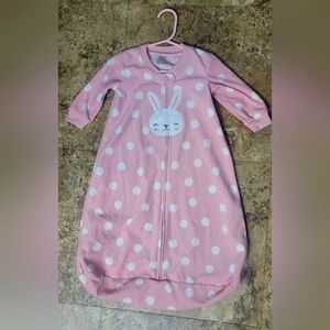 Baby Polka Dot Bunny Fleece Sleep Bag